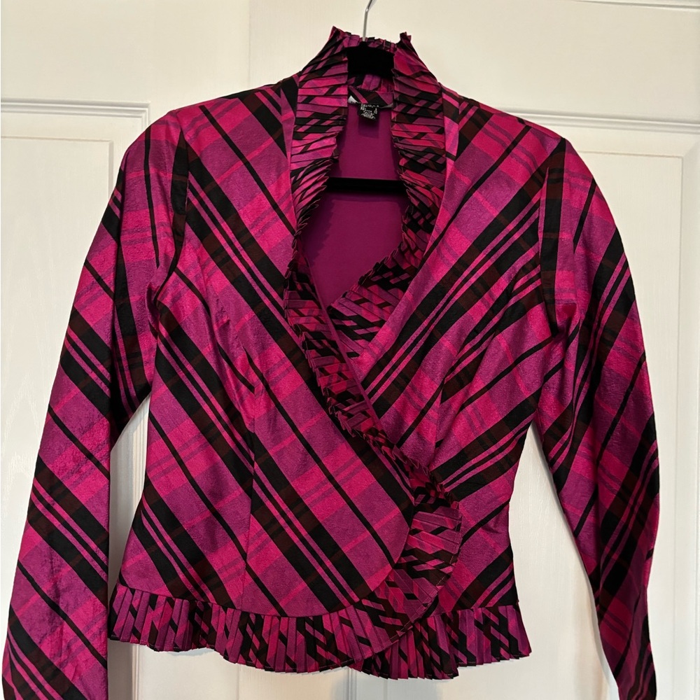 Satin Wrap Top